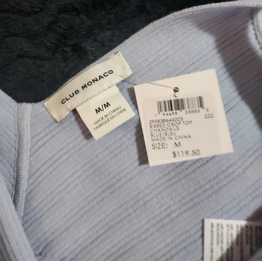 Club Monaco Ribbed Crop Top - Picture 6 of 7